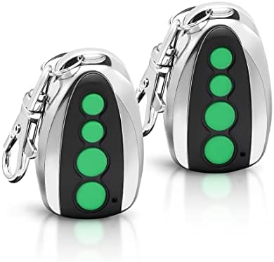 TOPENS M12 4-Button Remote Transmitter 2-Pack for Swing & Sliding Gate Openers