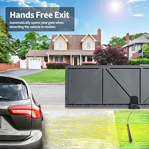 TOPENS TEW3 Vehicle Exit Sensor Wand for Gate Openers - Automatic Driveway Detection