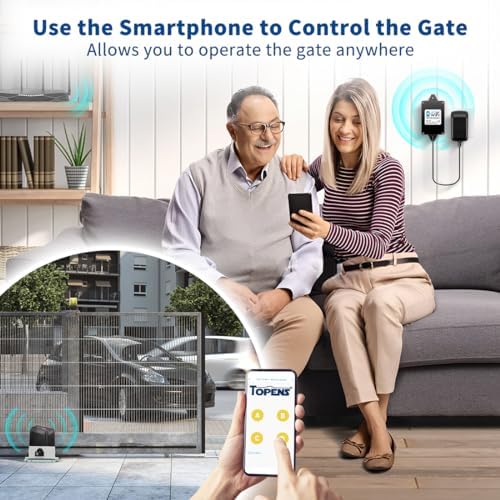 TOPENS TC196 Tuya Smart WiFi Bluetooth Gate Opener Controller for Swing Sliding Gates - App Remote iOS Android Compatibl